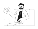 پیش‌نمایش فایل bearded-caucasian-man-sitting-in-armchair-10519512 از پک تولیدکنندگان محتوا