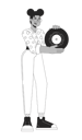 پیش‌نمایش فایل african-american-girl-holding-vinyl-record-10516839 از پک افراد دهه ۱۹۸۰ نوستالژیک