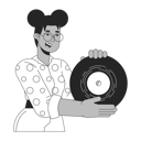 پیش‌نمایش فایل african-american-girl-showing-vinyl-record-10516845 از پک افراد دهه ۱۹۸۰ نوستالژیک