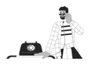 پیش‌نمایش فایل african-american-man-holding-telephone-receiver-10516849 از پک افراد دهه ۱۹۸۰ نوستالژیک