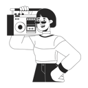 پیش‌نمایش فایل cool-asian-girl-carrying-boombox-on-shoulder-10516863 از پک افراد دهه ۱۹۸۰ نوستالژیک