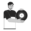 پیش‌نمایش فایل happy-arab-man-presenting-vinyl-record-10516847 از پک افراد دهه ۱۹۸۰ نوستالژیک