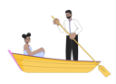 پیش‌نمایش فایل african-american-couple-on-romantic-boat-ride-10617314 از پک زوج تاریخ ولنتاین