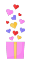 پیش‌نمایش فایل bunch-heart-gift-box-10617324 از پک زوج تاریخ ولنتاین