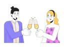 پیش‌نمایش فایل couple-clinking-glasses-10617322 از پک زوج تاریخ ولنتاین