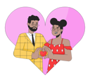 پیش‌نمایش فایل african-american-soulmates-14-february-10615213 از پک روز ولنتاین عاشقانه