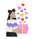 پیش‌نمایش فایل beautiful-woman-in-love-giving-valentine-gift-10615204 از پک روز ولنتاین عاشقانه