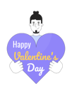 پیش‌نمایش فایل caucasian-man-with-valentine-greeting-card-10615222 از پک روز ولنتاین عاشقانه