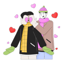 پیش‌نمایش فایل gay-man-covering-boyfriend-eyes-surprise-10615230 از پک روز ولنتاین عاشقانه