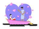 پیش‌نمایش فایل girlfriends-in-love-rowing-boat-on-lake-10615234 از پک روز ولنتاین عاشقانه