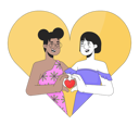 پیش‌نمایش فایل lesbian-women-meeting-soulmate-14-february-10615217 از پک روز ولنتاین عاشقانه