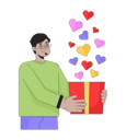 پیش‌نمایش فایل middle-eastern-man-giving-valentine-present-10615205 از پک روز ولنتاین عاشقانه