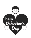 پیش‌نمایش فایل asian-woman-congratulates-on-valentine-day-10615264 از پک روز ولنتاین عاشقانه