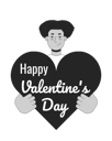 پیش‌نمایش فایل hispanic-man-holding-valentine-day-heart-10615262 از پک روز ولنتاین عاشقانه