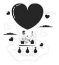 پیش‌نمایش فایل love-confession-in-hot-air-balloon-flight-10615240 از پک روز ولنتاین عاشقانه