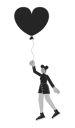 پیش‌نمایش فایل african-american-girl-flying-with-balloon-in-hands-10617388 از پک زوج تاریخ ولنتاین