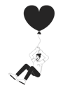 پیش‌نمایش فایل caucasian-adult-man-flying-with-balloon-in-hands-10617387 از پک زوج تاریخ ولنتاین