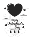 پیش‌نمایش فایل float-hot-air-balloon-on-valentines-day-greeting-card-10617382 از پک زوج تاریخ ولنتاین