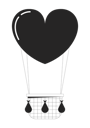 پیش‌نمایش فایل floating-hot-air-balloon-10617383 از پک زوج تاریخ ولنتاین
