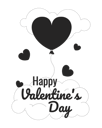 پیش‌نمایش فایل heart-shaped-balloon-valentines-day-greeting-card-10617390 از پک زوج تاریخ ولنتاین