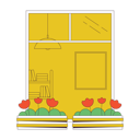 پیش‌نمایش فایل balcony-window-with-flowers-in-pots-10746171 از پک فرهنگ ما