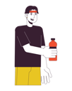 پیش‌نمایش فایل cheerful-asian-boy-with-bottle-10746192 از پک فرهنگ ما