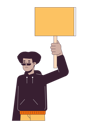 پیش‌نمایش فایل black-demonstrator-with-banner-10763814 از پک اعتراض افراد