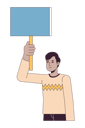 پیش‌نمایش فایل empty-banner-in-indian-man-hand-10763810 از پک اعتراض افراد