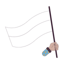 پیش‌نمایش فایل holding-flag-10763795 از پک اعتراض افراد