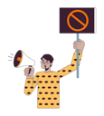 پیش‌نمایش فایل indian-man-shouting-in-megaphone-10763806 از پک اعتراض افراد