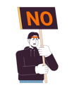پیش‌نمایش فایل male-protester-10763796 از پک اعتراض افراد