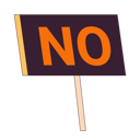 پیش‌نمایش فایل no-placard-10763797 از پک اعتراض افراد