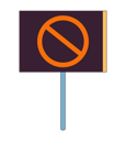 پیش‌نمایش فایل prohibition-sign-10763807 از پک اعتراض افراد
