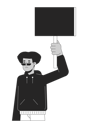پیش‌نمایش فایل black-demonstrator-with-banner-10763856 از پک اعتراض افراد
