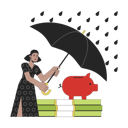 پیش‌نمایش فایل busy-woman-protect-savings-from-risks-11068144 از پک پس‌انداز