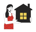 پیش‌نمایش فایل cheerful-woman-holding-apartment-11068150 از پک پس‌انداز