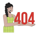 پیش‌نمایش فایل happy-latina-woman-holding-error-404-flash-message-11068148 از پک پس‌انداز