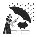 پیش‌نمایش فایل busy-woman-protect-savings-from-risks-11068684 از پک پس‌انداز