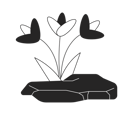 پیش‌نمایش فایل flowers-growing-out-rock-11052342 از پک حیاط پشتی ساخت ورودی