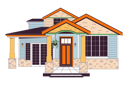 پیش‌نمایش فایل cozy-family-home-outside-11052310 از پک حیاط پشتی ساخت ورودی
