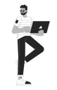 پیش‌نمایش فایل african-american-man-with-laptop-11109416 از پک متنوع کاربران فناوری