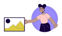 پیش‌نمایش فایل african-woman-holding-photo-11109206 از پک متنوع کاربران فناوری