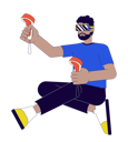 پیش‌نمایش فایل man-enjoying-vr-gaming-11109194 از پک متنوع کاربران فناوری