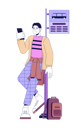 پیش‌نمایش فایل asian-guy-leaning-on-road-sign-bus-stop-11154068 از پک نوستالژی تجربه