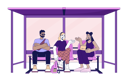 پیش‌نمایش فایل diverse-passengers-waiting-on-bus-stop-11154067 از پک نوستالژی تجربه