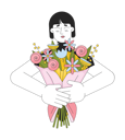 پیش‌نمایش فایل affectionate-mother-holding-flowers-bouquet-11230058 از پک کودکان پدر مادر
