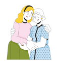 پیش‌نمایش فایل caucasian-elderly-mother-daughter-hugging-11230064 از پک کودکان پدر مادر