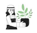 پیش‌نمایش فایل cute-woman-holding-houseplant-11213393 از پک افراد هیجان‌زده