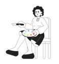 پیش‌نمایش فایل female-artist-holding-paintbrush-11213382 از پک افراد هیجان‌زده