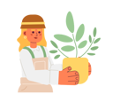 پیش‌نمایش فایل cute-woman-holding-houseplant-11213350 از پک افراد هیجان‌زده